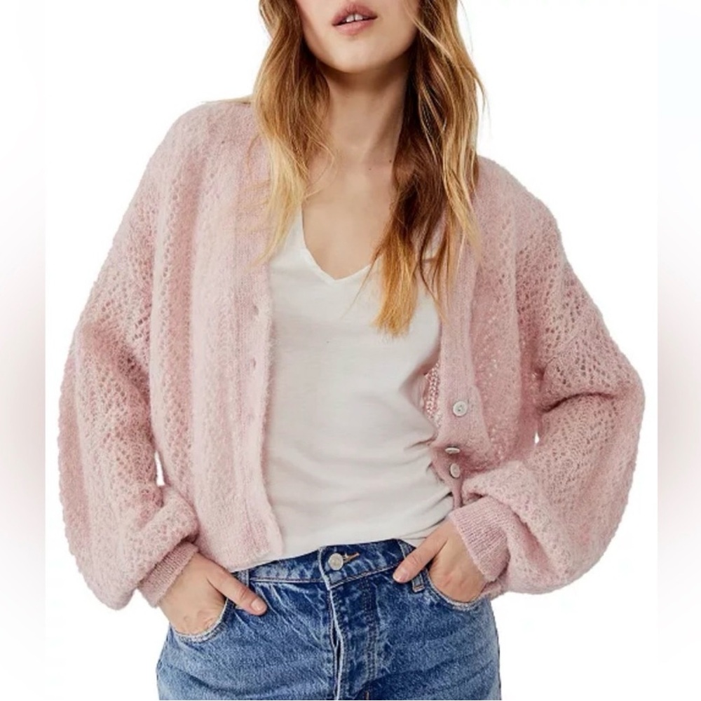 Free People Amelia Alpaca Cardigan
